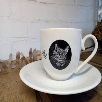 貓咪咖啡杯,香香久溢咖啡莊園