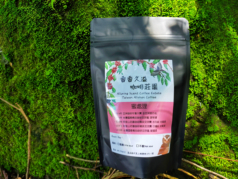 蜜處理咖啡豆(不酸)1/4磅,香香久溢咖啡莊園